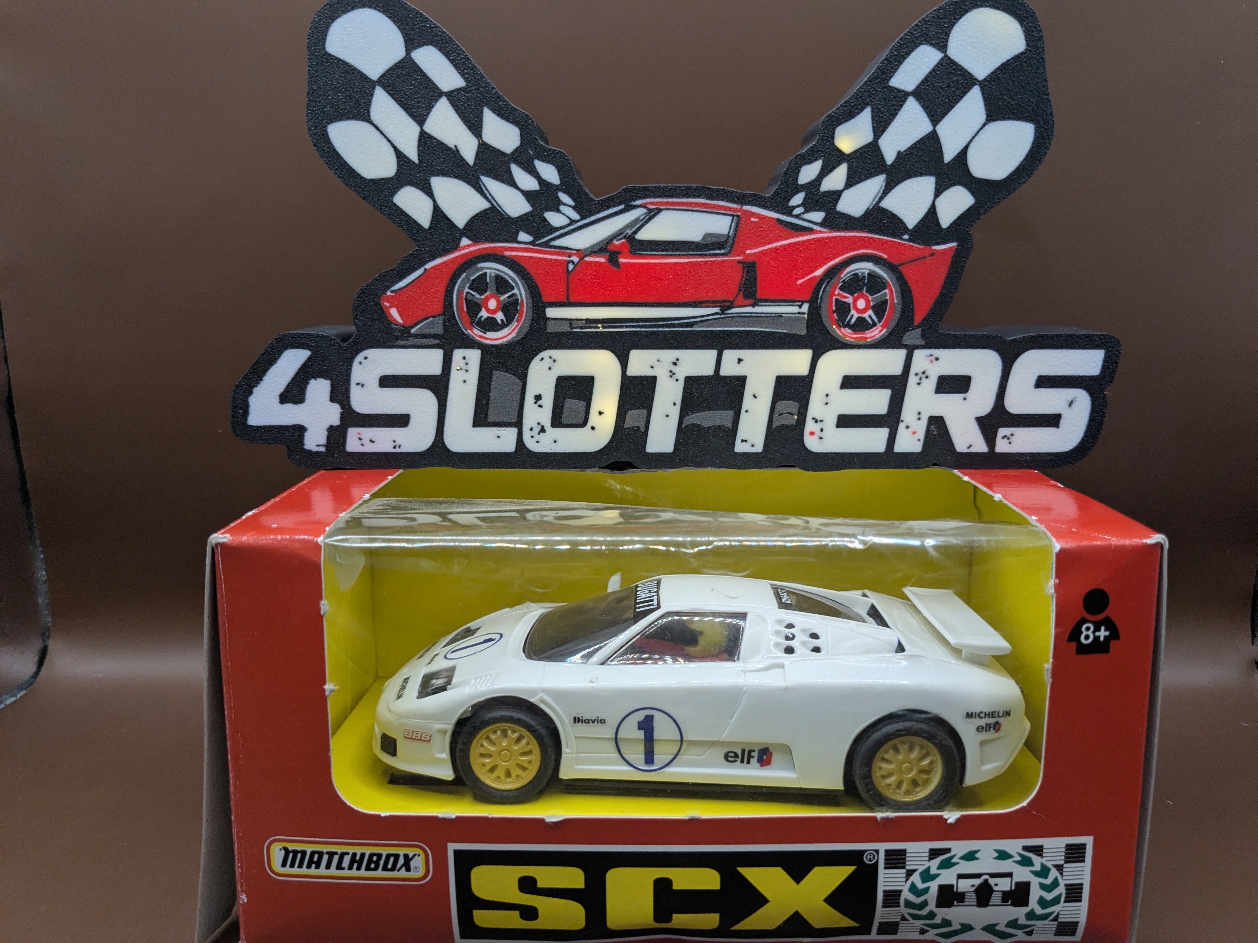 SCX Bugatti EB10 #1 Michelin, Elf White
