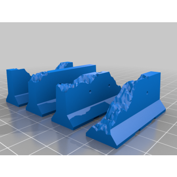 Stone Barrieres 3D4Slotters 2x4 pieces