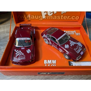 Fly Ferrari Daytona 365 GTB/4 & BMW 3,5 CSL GAUGEMASTER RARE