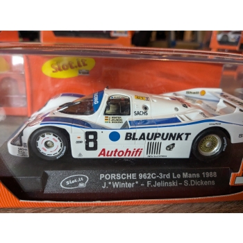 Slot-It Porsche 962C #8 Blaupunkt 3e Le Mans 1988 Winter & Jelinksi & Dickens