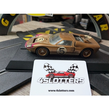 Scalextric Ford GT40 MK2 Le Mans 1966 #4 Gold USED