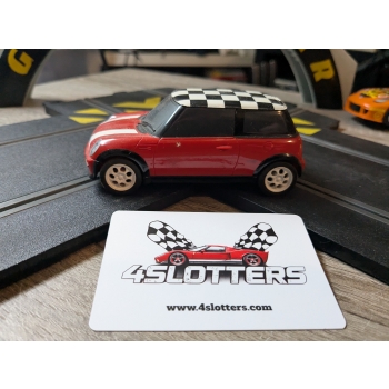 Scalextric Mini Checkered Red USED 