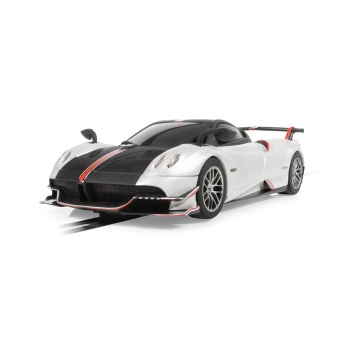 Scalextric Pagani Huayra BC Roadster Metallic Pearl White & Black DPR