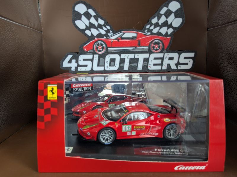 Carrera Evo Ferrari 458 #62 Italia GT2 Risi Competizione 12h Sebring 2011